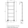 Электрический полотенцесушитель Migliore Edera 126x48 L 20299