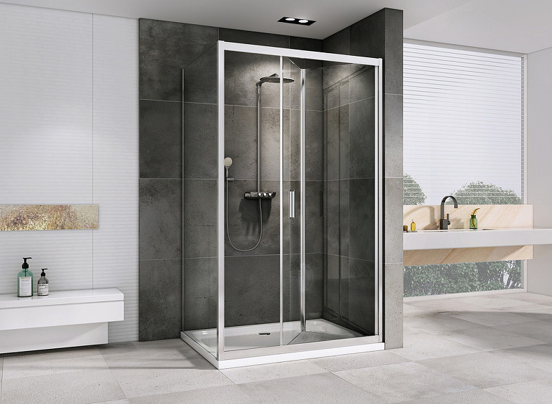 Душевой уголок Abber Sonnenstrand 110x70 AG07110-S70 профиль Хром стекло прозрачное