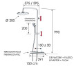 Душевая система Remer Elegance EQ37330FG с термостатом цвет Хром