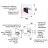 Смеситель для душа Remer Qubica Thermo QT30NO с термостатом