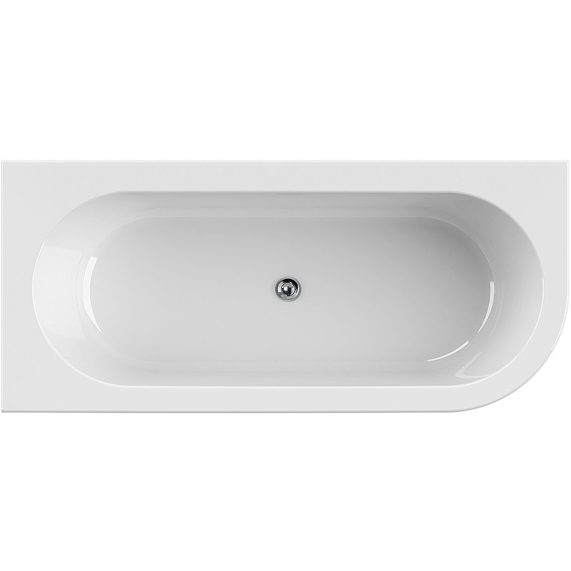 Акриловая ванна Cezares Slim 179x79 L SLIM CORNER-180-80-60-L-NERO-SET