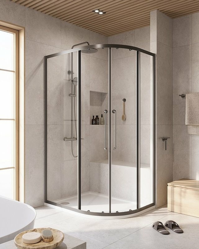 Душевой уголок Cezares Relax-304 120x90 RELAX-304-RH-2-120/90-C-GM