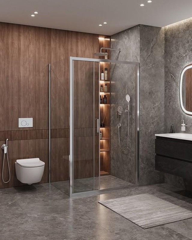 Душевой уголок Cezares Molveno 120x80 MOLVENO-AHF-31-120/80-C-CR-IV