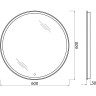 Зеркало BelBagno SPC-RNG-600-LED-TCH с подсветкой