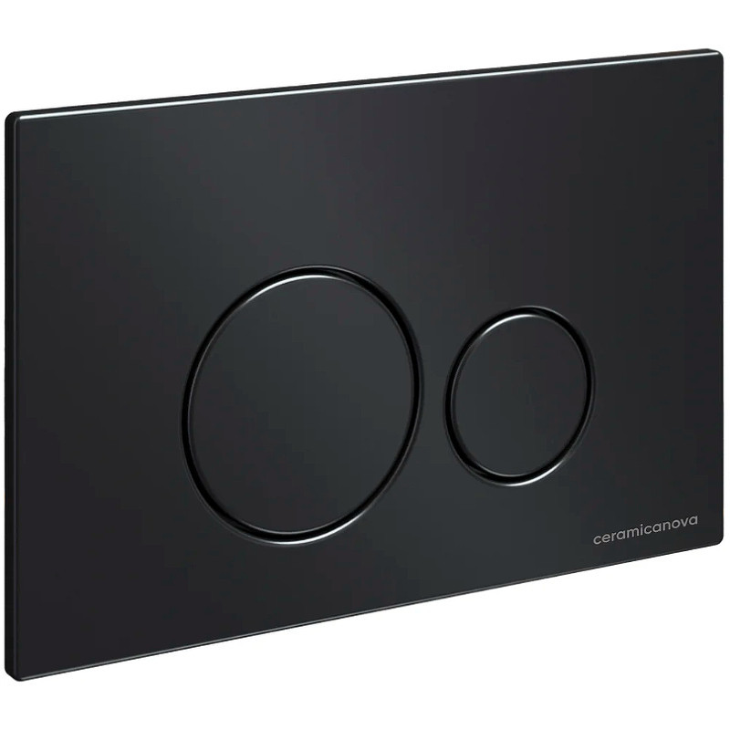 Комплект унитаза с инсталляцией Ceramicanova Forma CN3009_1001B_1000 с сиденьем Микролифт и Черной матовой клавишей смыва