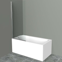 Шторка на ванну BelBagno UNO-V-1-90/150-C-Cr