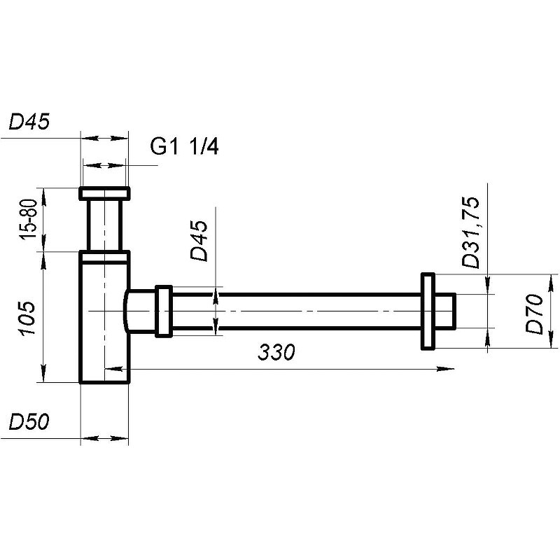 сифон BelBagno BB-SMT2-01