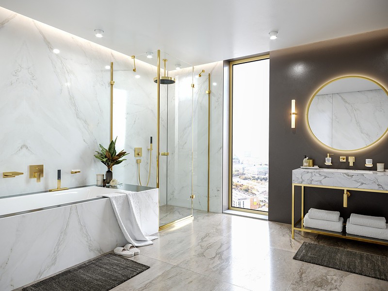 Смеситель для раковины Hansgrohe Metropol 32526990 Полированное золото