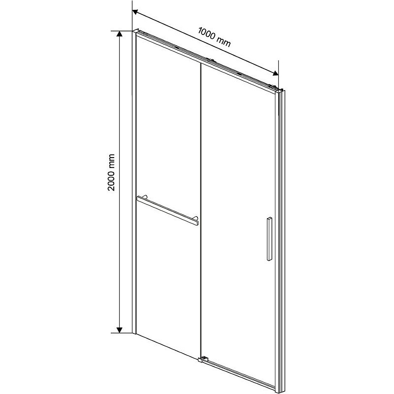 Душевая дверь Vincea Slim Soft 100 VDS-1SS100CL