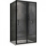 Душевой уголок Abber Schwarzer Diamant 120x100 AG30120B5-S100B5 профиль Черный стекло прозрачное