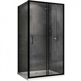 Душевой уголок Abber Schwarzer Diamant 120x100 AG30120B5-S100B5 профиль Черный стекло прозрачное