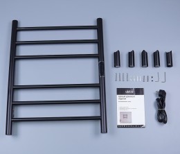Электрический полотенцесушитель Abber Standard AH4606MB цвет Черный матовый