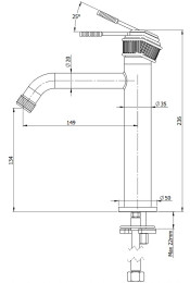 Смеситель для раковины Remer Atelier AL12ARP цвет Медь брашированная