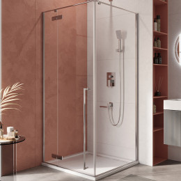 Душевой уголок Cezares Liner 100x100 L LINER-A-1-100-C-Cr-L