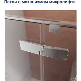 Душевой уголок Cezares Liner 100x100 L LINER-A-1-100-C-Cr-L