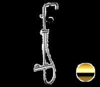 Душевая система Remer Elegance EQ32ASSDDO с термостатом цвет Золото глянцевое