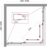 Душевой уголок BelBagno Unique 100х100 UNIQUE-A-2-85/100-P-Cr