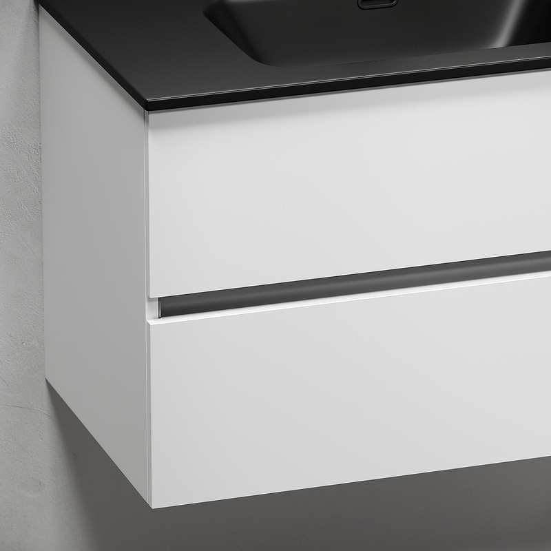 Тумба под раковину Sancos Urban 80 UR80W подвесная Белый глянец