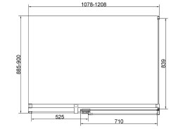 Душевой уголок Vincea Экстенза (Extenza) 120х90 VSR-4EX111290CLG