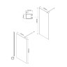 Душевая перегородка Vincea Walk-In 100 VSW-1H100CLB