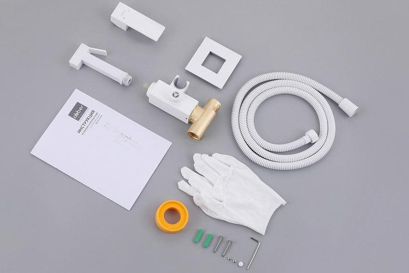 Гигиенический душ Abber Daheim AF8226W цвет Белый матовый