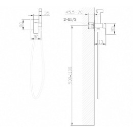Гигиенический душ Abber Daheim AF8226W цвет Белый матовый