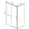 Душевой уголок Vincea Slim Soft 110x100 VSR-1SS1011CLG