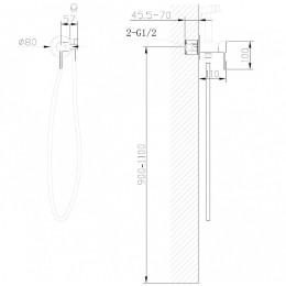 Гигиенический душ Abber Wasser Kreis AF8125RG