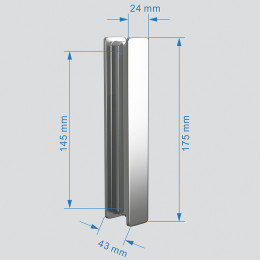 Душевой уголок Abber Sonnenstrand 110х85 AG07110-S85 профиль Хром стекло прозрачное