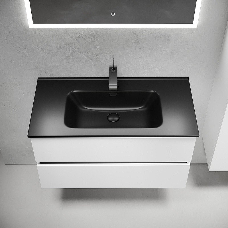 Тумба под раковину Sancos Urban 90 UR90W подвесная Белый глянец