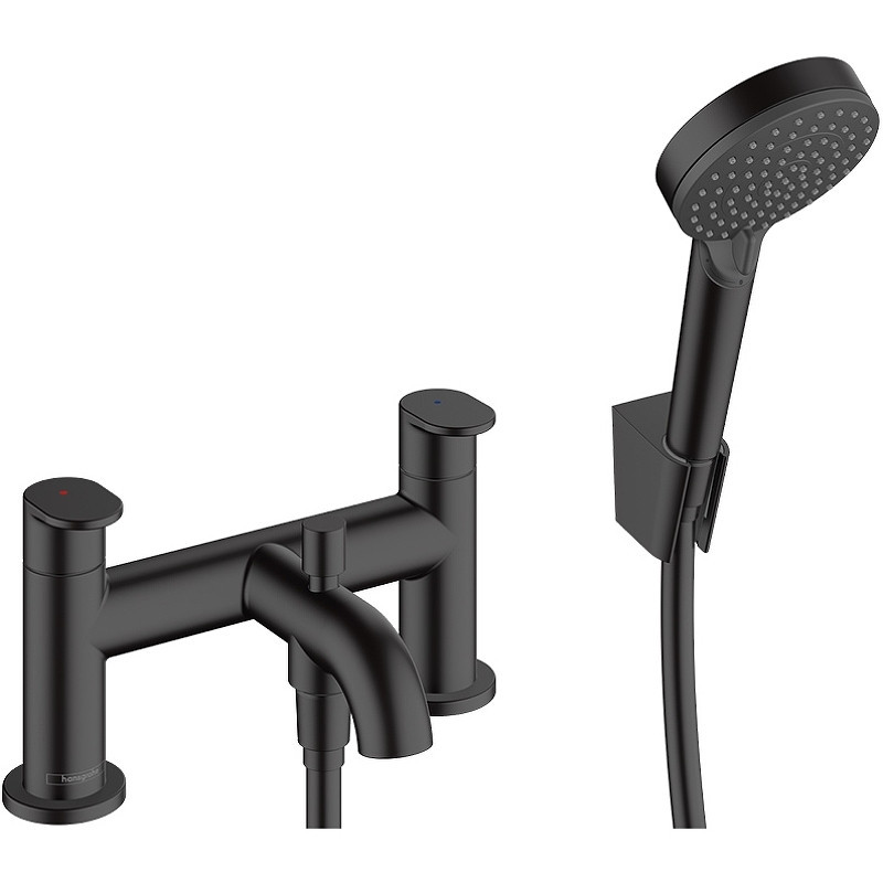 Смеситель на борт ванны Hansgrohe Vernis Blend 71461670 черный матовый