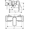 Смеситель для душа Hansgrohe Vernis Shape 71650000 Хром