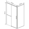 Душевой уголок Vincea Slim Soft 120x100 VSR-1SS1012CLG