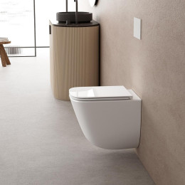 Комплект унитаза с инсталляцией Abber Rechteck AC1220TC-AC0105-AC0121MW цвет Белый с сиденьем Микролифт