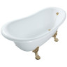 Ванна из искусственного камня Migliore Bella 170x80 26918 ножки Leone Standart Золото