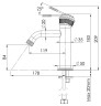 Смеситель для раковины Remer Atelier AL12BR цвет Бронза масляная