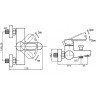 Смеситель для ванны Cezares LACONICO-C-VD-01
