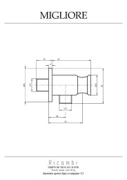 Шланговое подключение Migliore Ricambi 30895 цвет Бронза