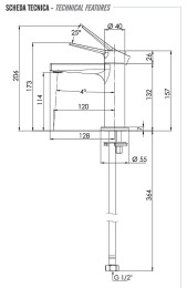 Смеситель для раковины Remer Slash Dot SL12BO цвет Белый матовый