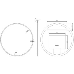 Зеркало Boheme Modern 100 545-100-CR с подсветкой