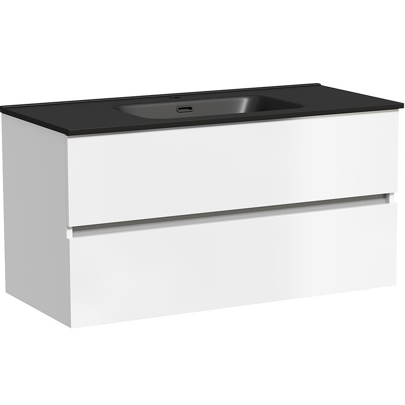 Тумба под раковину Sancos Urban 100 UR100W подвесная Белый глянец