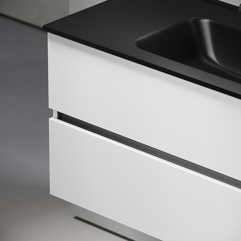 Тумба под раковину Sancos Urban 100 UR100W подвесная Белый глянец
