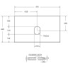 Столешница под раковину BelBagno 80 KEP-80-CEM-W0
