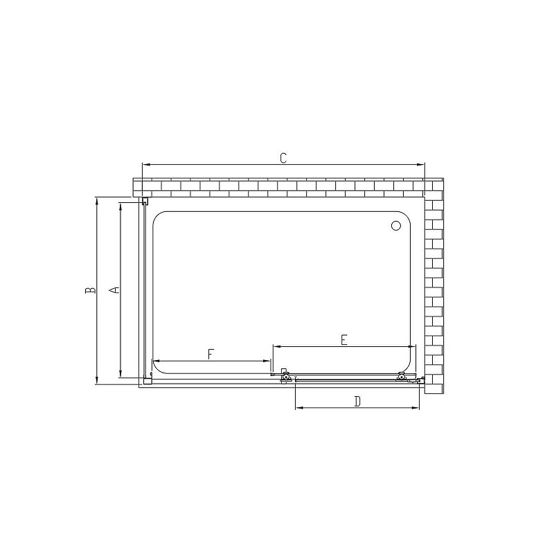 Душевой уголок Vincea Alpha 150x80 VSR-3AL8015MT