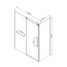 Душевой уголок Vincea Como Soft 150x80 VSR-1CS8015CLB