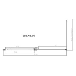 Душевой уголок Vincea Dice 160x100 VSR-4D1016CLB