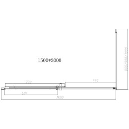 Душевой уголок Vincea Dice 150x90 VSR-4D9015CLGM