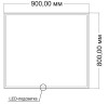 Зеркало Vincea 90 VLM-3VN9008-2 с подсветкой