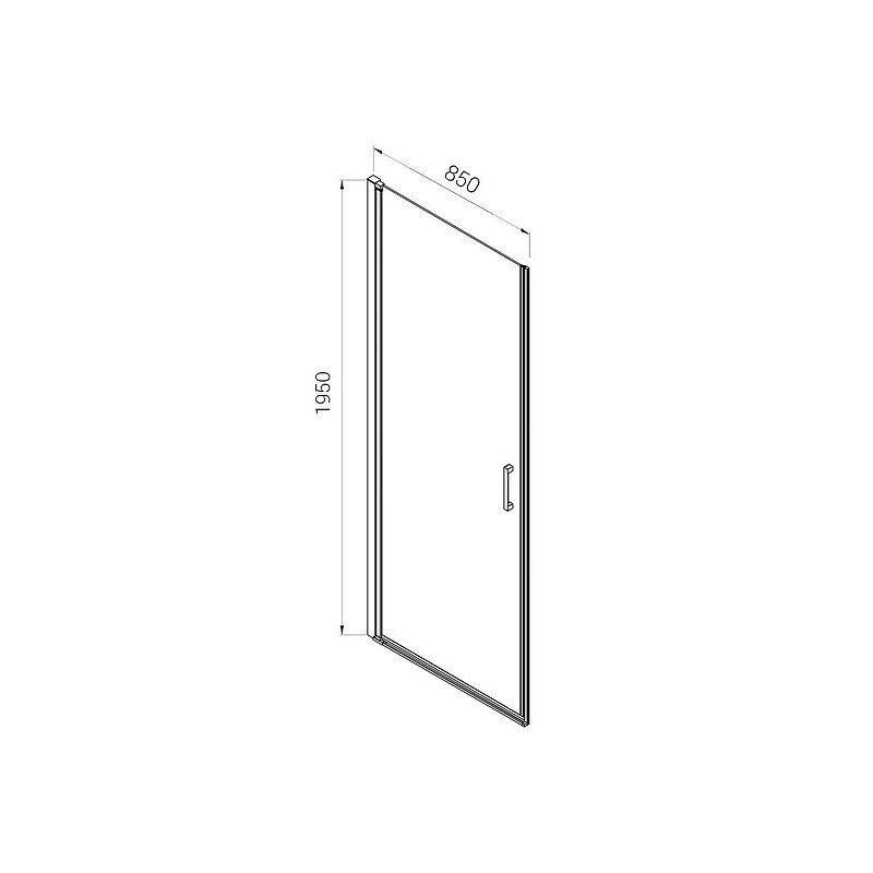 Душевая дверь Vincea Alpha 85 VDP-3AL850CLG