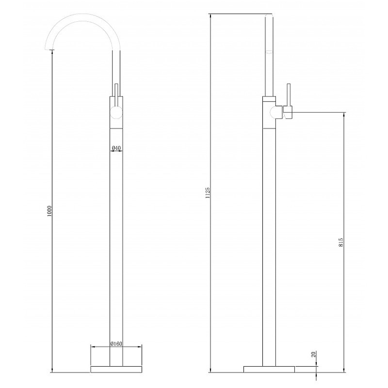 Смеситель для раковины Abber Wasser Kreis AF8141RG Розовое золото